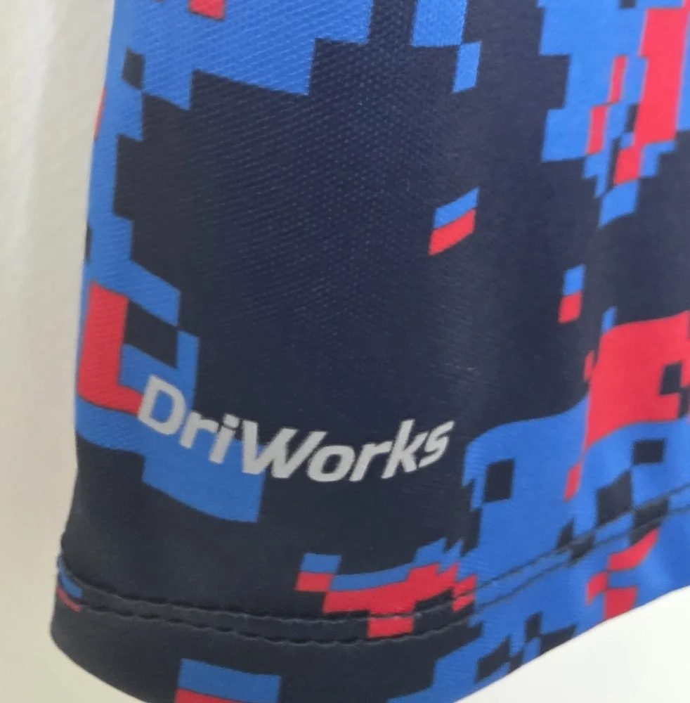 Athletic Works Boys Kids Short Sleeve Active Tshirt Blue Red Camo Size XXL 18
